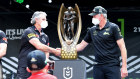 Good luck coach: Ivan Cleary (Penrith) and Wayne Bennett (Souths) on Friday