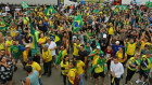 Truck drivers and other supporters of Jair Bolsonaro block roads in protest in Brazil’s south.