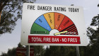 A new national fire danger rating sign with four categories will replace the current six category signs after research showed people did not act on them.