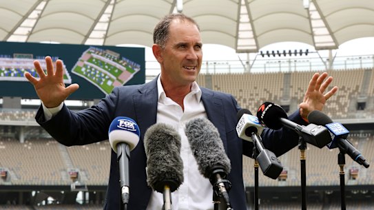 Justin Langer holds forth.