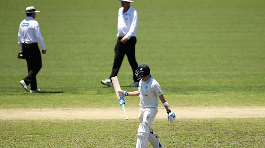 Steve Smith wasn't happy with the umpires after he was dismissed on Tuesday.