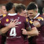 Queensland celebrate a remarkable victory in Adelaide.
