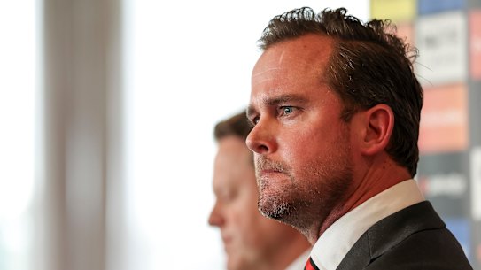 Andrew Welsh addressed the media on Tuesday.