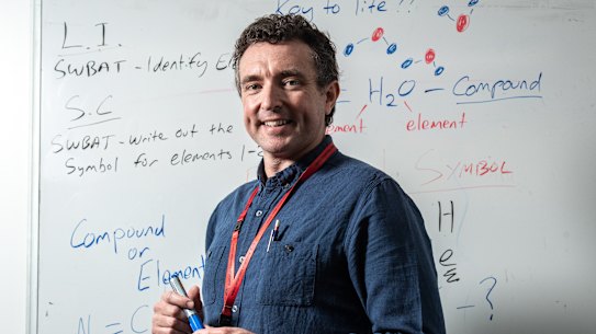  Trent Eacott has swapped from being a winemaker to being a teacher. He is part of the Teach for Australia group.