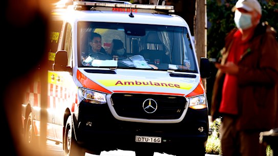 A NSW Ambulance near RPA Hospital in Sydney.