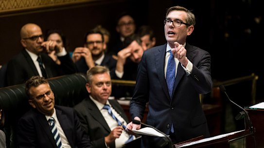 NSW Treasurer Dominic Perrottet said infrastructure investment would be the "mainstay of the economy".