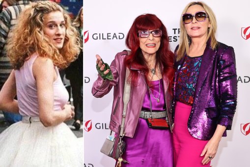 From left: Sarah Jessica Parker, Patricia Field, Kim Cattrall.