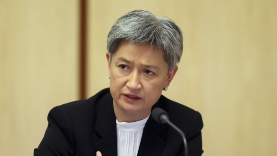 Opposition foreign affairs spokeswoman Penny Wong says the Morrison government is out of step with the US on Taiwan.