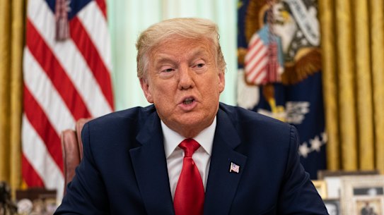 President Donald Trump is railing against universal mail-in voting