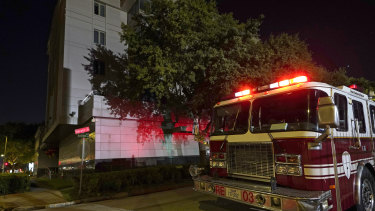 A firetruck was called to the Chinese Consulate in Houston after reports of a fire at the consulate. Witnesses said that people were burning paper in what appeared to be trash cans, according to police. 