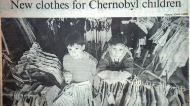 Yuri (right) appeared in a photo published in The Age in 1993.