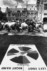 The O-Week of old: Sydney University 1990; hundreds of students play twister