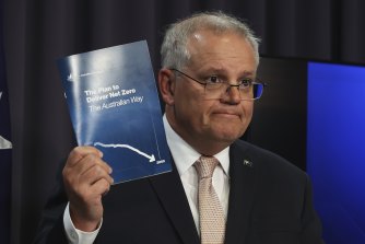 Prime Minister Scott Morrison announces on Tuesday his new plan to reach net zero carbon emissions by 2050.