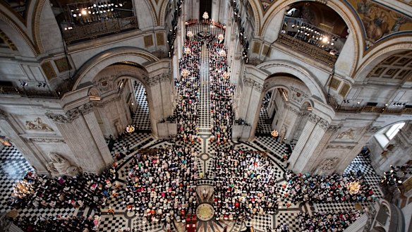 Inside St Paul's Cathedral in London in 2016.