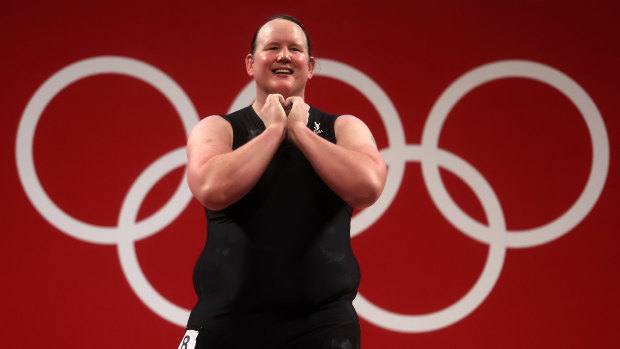 Complex story: Transgender weightlifter Laurel Hubbard.