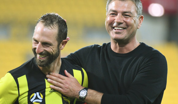 Getting the band back together:  Andrew Durante has followed his ex-Wellington coach Mark Rudan to Western United.