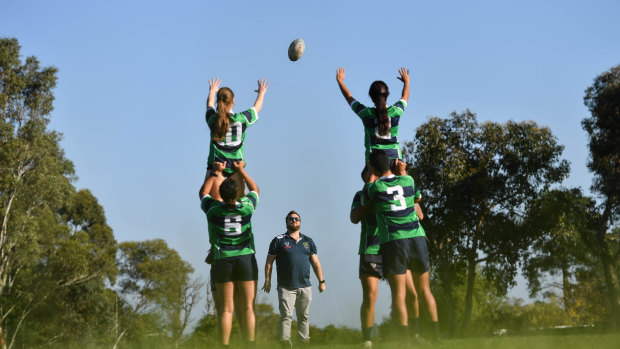 Mentor: Jimmy Orange puts his teams through their paces. Photo: Joe Armao