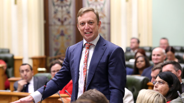 Health Minister Steven Miles speaks in Parliament on Thursday.