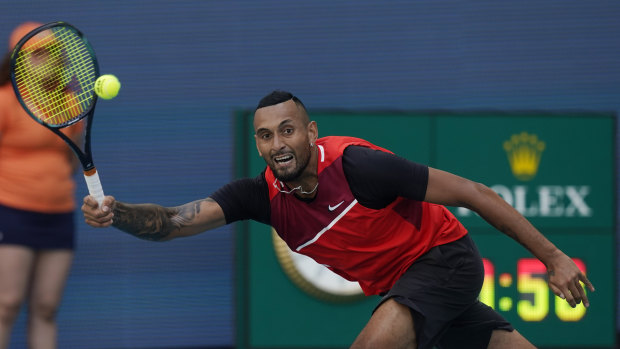 Nick Kyrgios at the Miami Open in March.