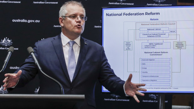 Prime Minister Scott Morrison outlines the plan for national federation reform, abolishing COAG. 