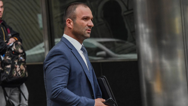 Raman Shaqiri at court in 2018.