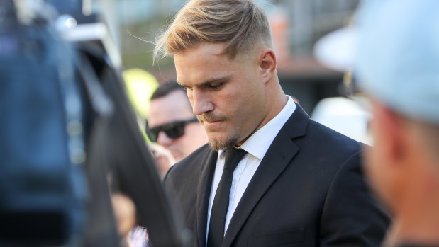 Charges: Jack de Belin appeared in court this week following an alleged sexual assault in Wollongong.