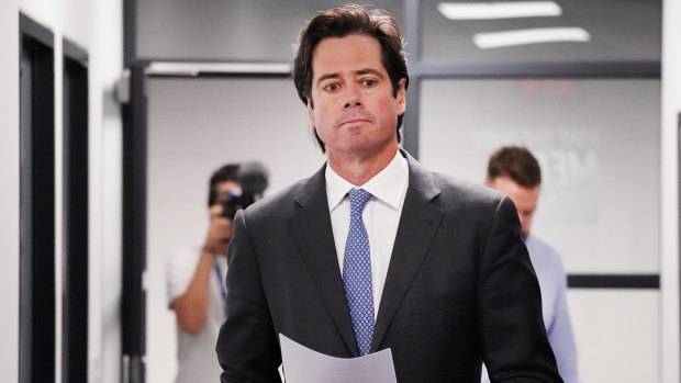 Tumultuous times: AFL boss Gillon McLachlan.