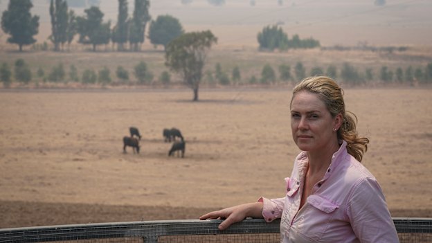 Sarah Whiteley at her farm in Greg Greg.