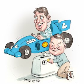 On the starting grid: Andrew Hastie and Keith Wolahan.