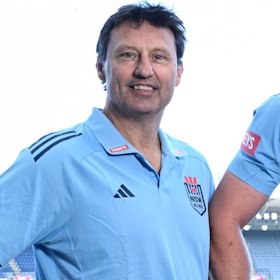 NSW coach Laurie Daley (left) has lost weight and is looking after his health as he aims to win the upcoming Origin series.