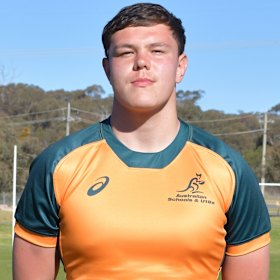 Lachlan Doheny in the Australian under 18 side in 2023