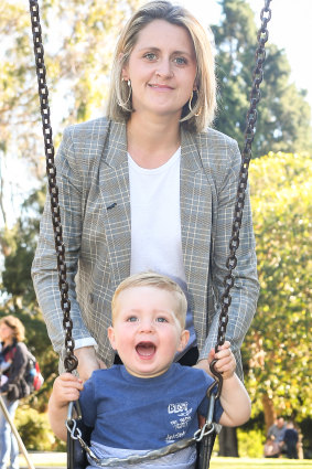 Jennifer Lele, with her son, Finn, is looking to buy a house or apartment with her husband and wants to have as high a credit score as possible.