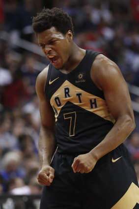 Kyle Lowry fires up for Toronto.