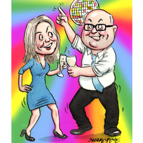 Liz Truss and George Brandis.