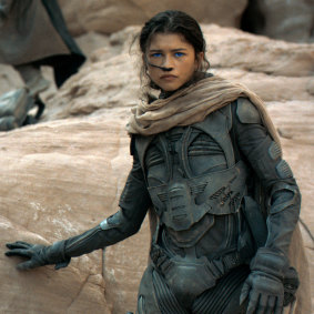 Zendaya plays a mysterious young woman from the Bedoin-like inhabitants of Arrakis. 