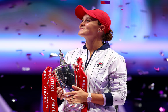 Ash Barty capped an incredible season with a big win at the WTA finals in Shenzhen.