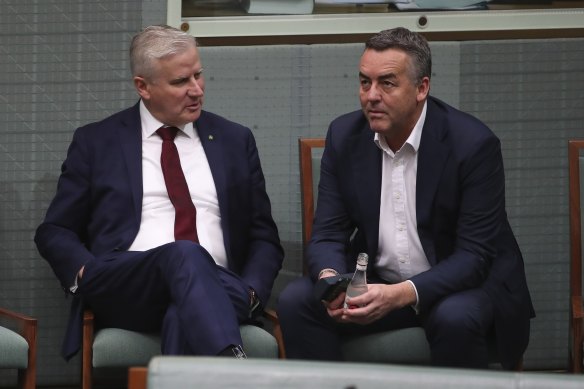 Michael McCormack and Darren Chester were both outspoken against Mr Christensen.