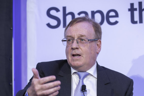 Judo Bank chief executive Joseph Healy said the build-up in housing debt was a cloud on the horizon. 