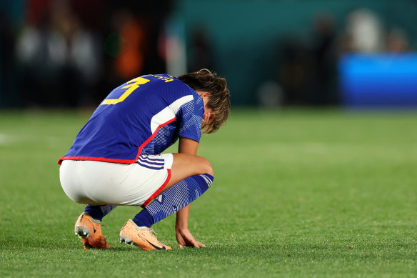 Moeka Minami after Japan’s 2-1 loss to Sweden.