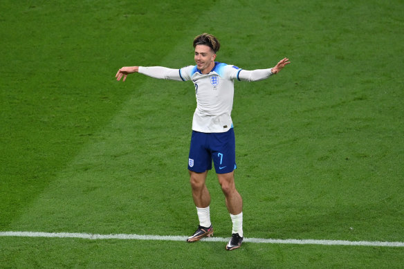 Jack Grealish at the FIFA World Cup.