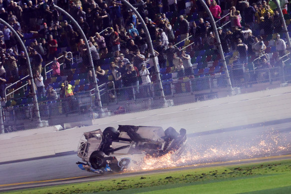 Ryan Newman was taken to hospital after a horrific crash in the Daytona 500.