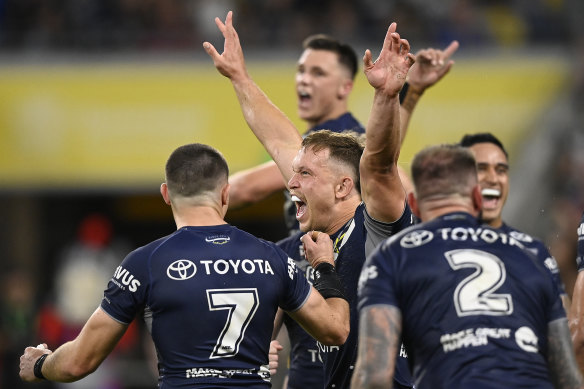 The Cowboys after their win against the Knights last weekend.