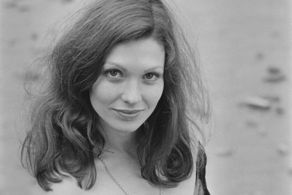 British actress Pamela Salem, one of the stars of the British drama series The Onedin Line in 1971.