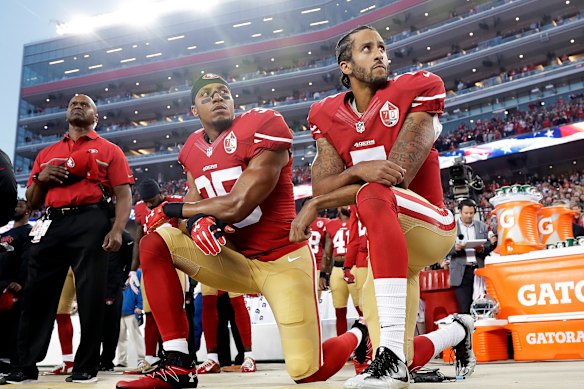 Even the NFL, at the height of the Colin Kaepernick controversy, did not require its players to sing the national anthem.
