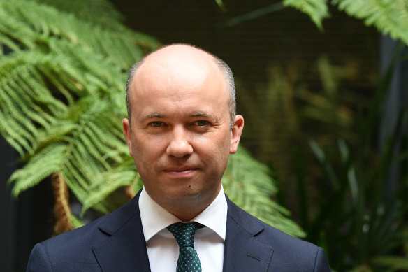 NSW Energy and Environment Minister Matt Kean during a January press conference in Hornsby.
