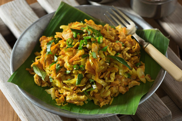 Packed with flavour ... kottu roti. 