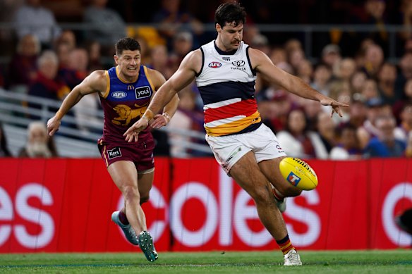 Darcy Fogarty had a frustrating night for the Crows.