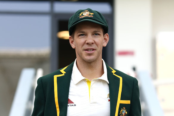 Tim Paine during his time as Australian Test cricket captain.