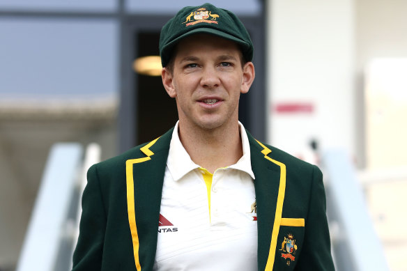 Tim Paine during his time as Australian Test cricket captain.