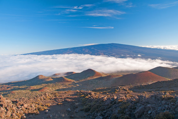 Exploring Mauna Loa is a bit like walking on the moon.